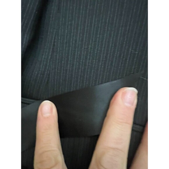 Perry Ellis Suit Jacket Men 44R Black three-button Single Vented Notched Collar - Picture 2 of 12